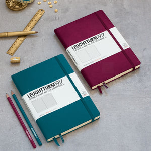 new Leuchtturm1917 Port Red and Pacific Green notebooks