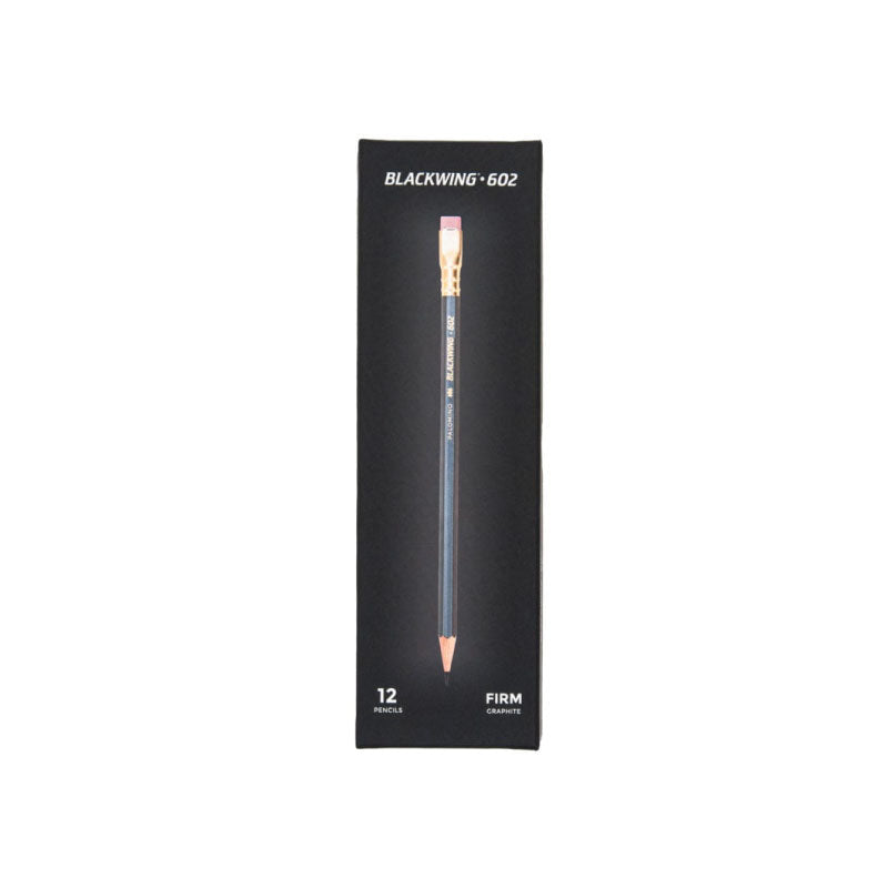 Blackwing 602 palomino pencil showing box
