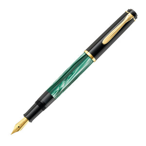Pelikan Classic M 200 Green-Marbled Fountain Pen Image 2
