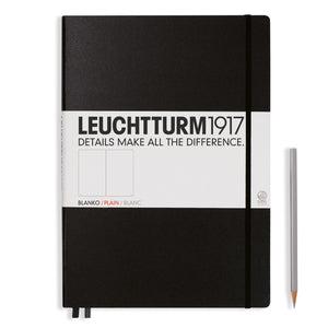 LEUCHTTURM1917 A4+ Master Classic Notebook Black Plain