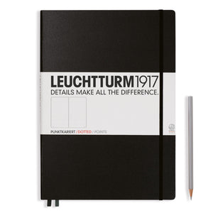 LEUCHTTURM1917 A4+ Master Slim Notebook Black Dotted
