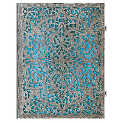 Paperblanks Silver Filigree - Ultra Maya Blue