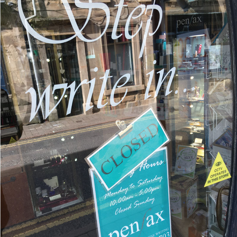 Penfax Shop Closed temporarily due to Coronavirus