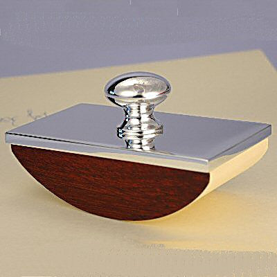 silver plated rocker blotter image 1