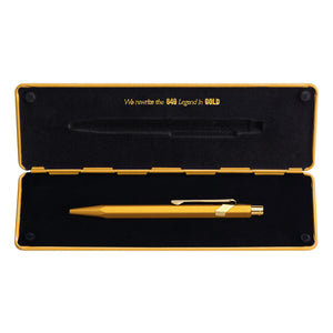 Caran d'Ache 849 POPLINE Ballpoint Pen - Gift Line Goldbar Image 3