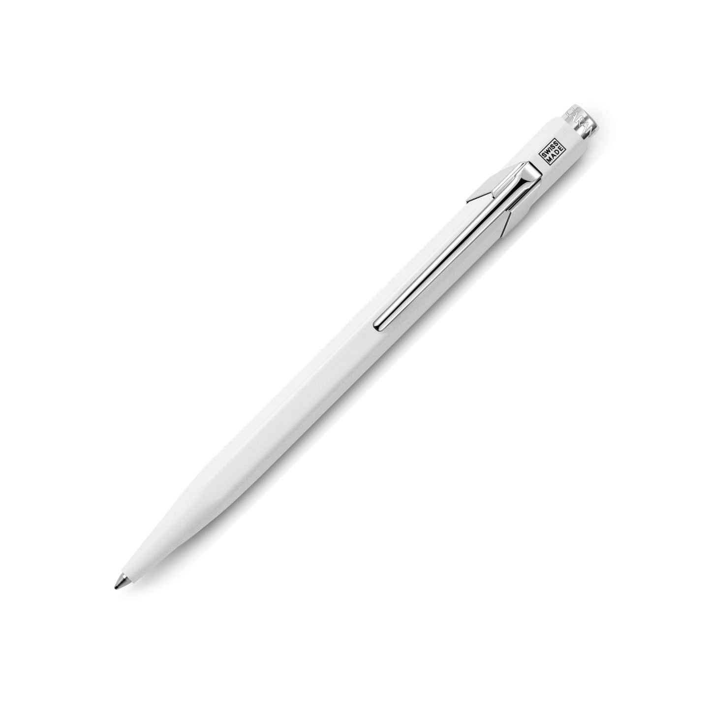Caran d'Ache 849 POPLINE Ballpoint Pen - Classic Line White