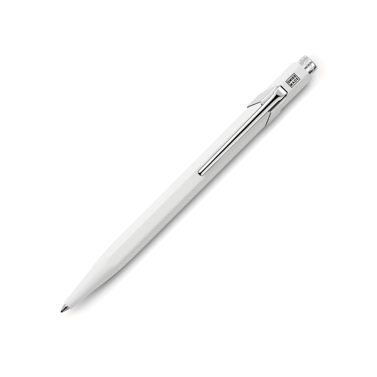 Caran d'Ache 849 POPLINE Ballpoint Pen - Classic Line White