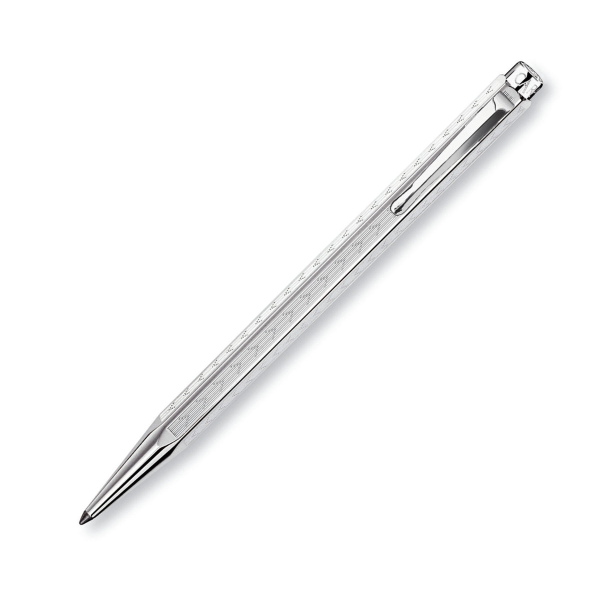 Caran d'Ache Ecridor Chevron Ballpoint Pen - palladium
