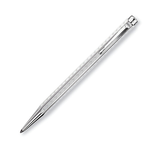 Caran d'Ache Ecridor Chevron Ballpoint Pen - palladium