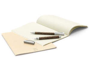 Faber-Castell Ambition Wood / Chrome-plated Fountain Pen Coconut Wood Image 4