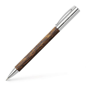 Faber-Castell Ambition Wood / Chrome-plated Propelling Pencil Coconut Wood