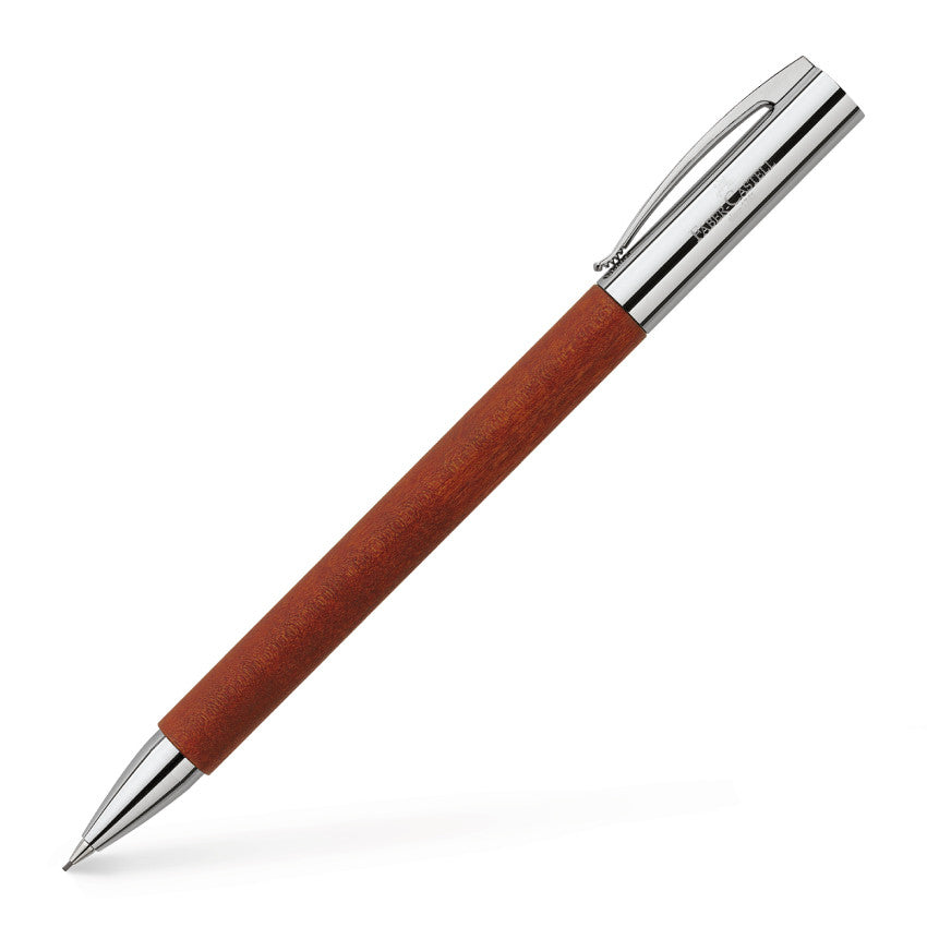 Faber-Castell Ambition Wood / Chrome-plated Propelling Pencil Pear Wood
