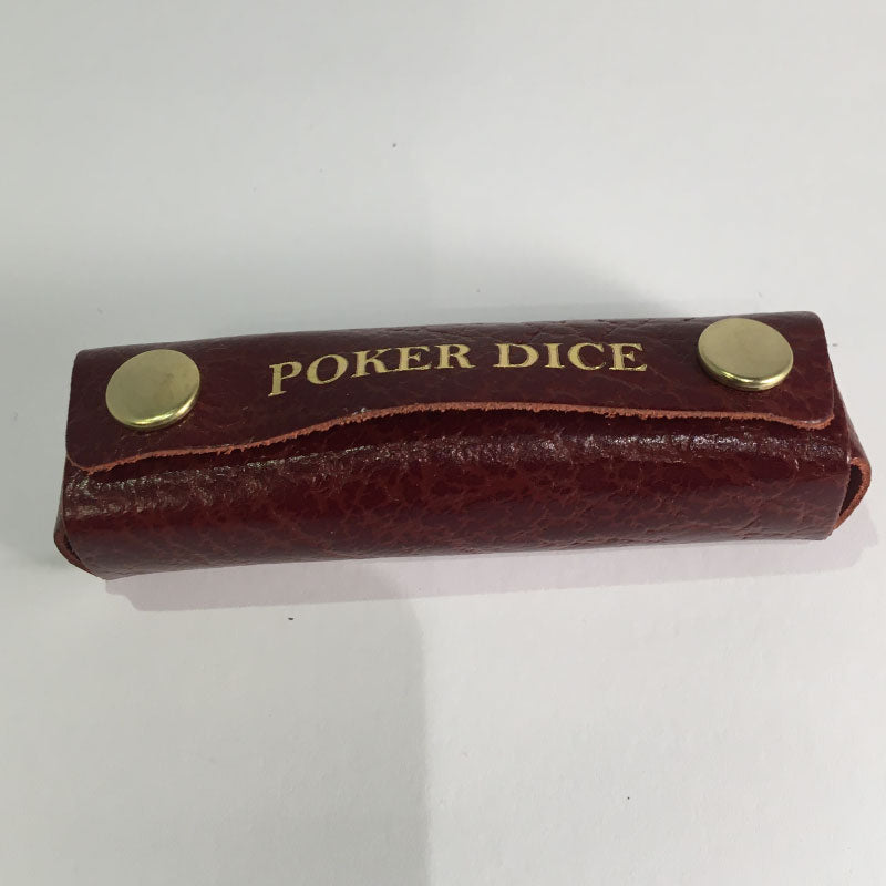 cathian poker dice burgundy leather
