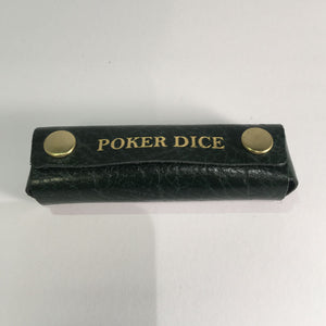 cathian poker dice dark green leather