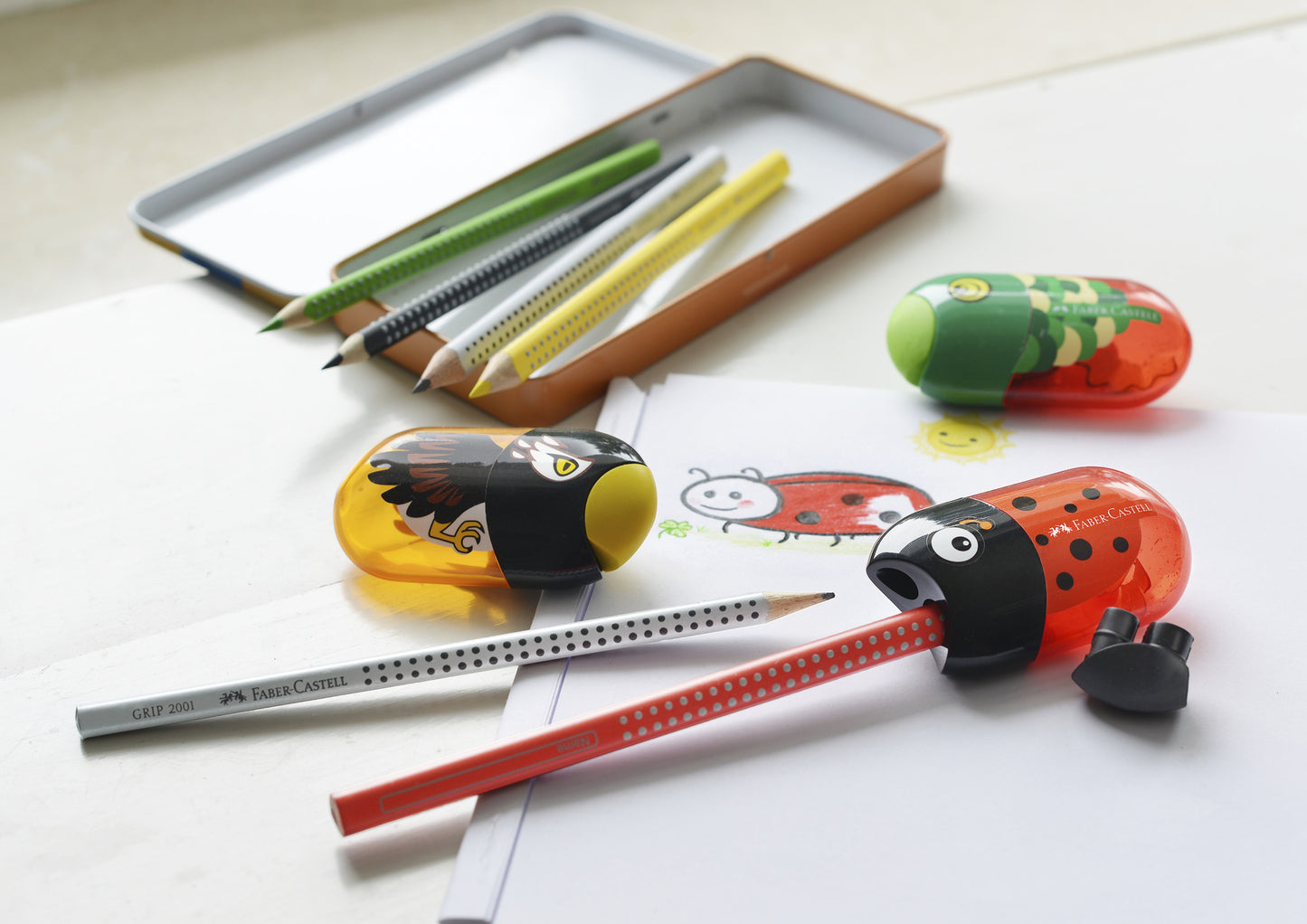Faber-Castell Double Hole Pencil Sharpener and Eraser