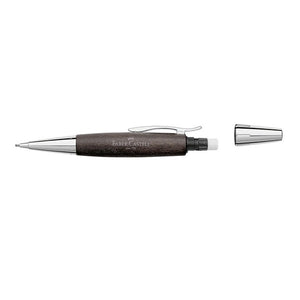  Faber-Castell E-Motion Wood / Chrome-plated Metal Propelling Pencil Black Image 2