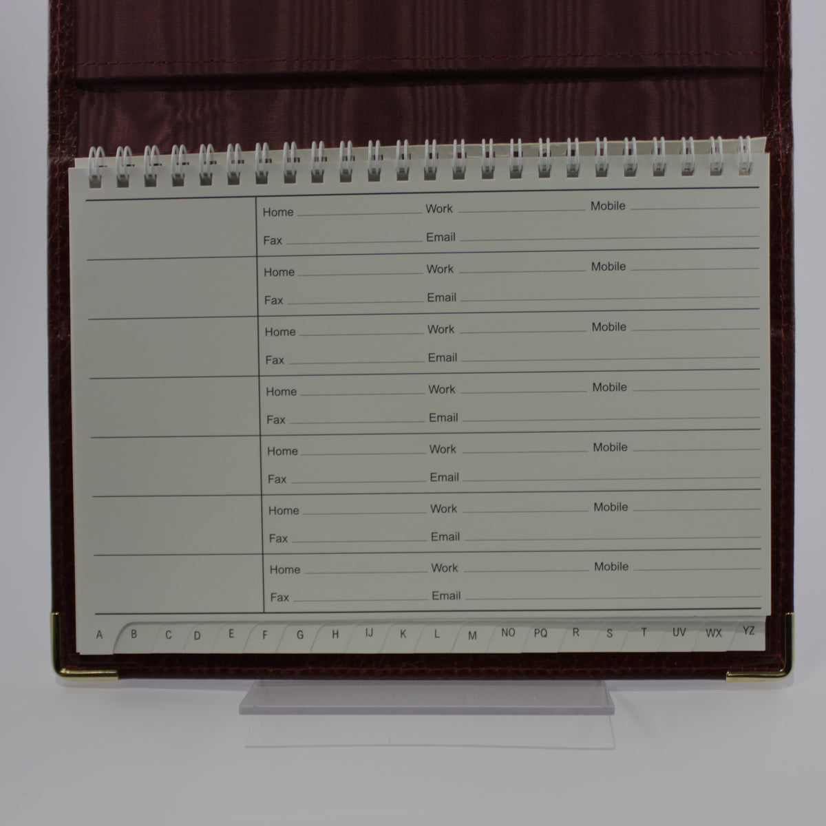 Cathian Leather Address and Telephone Book - Inside