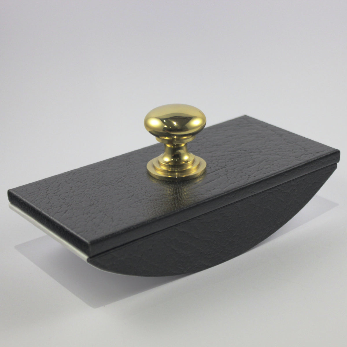 Cathian Leather Rocker Blotter - Black