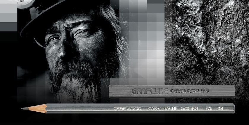 Caran d'Ache Grafwood 775 Pencils and Tin (15)