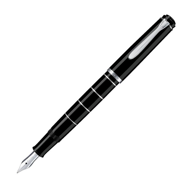 Pelikan Classic M215 Black-Silver Rings Fountain Pen