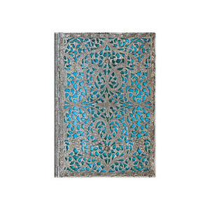 Paperblanks Signature Editions Format Journals Silver Filigree Maya Blue