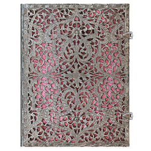 Paperblanks Silver Filigree - Ultra Blush Pink