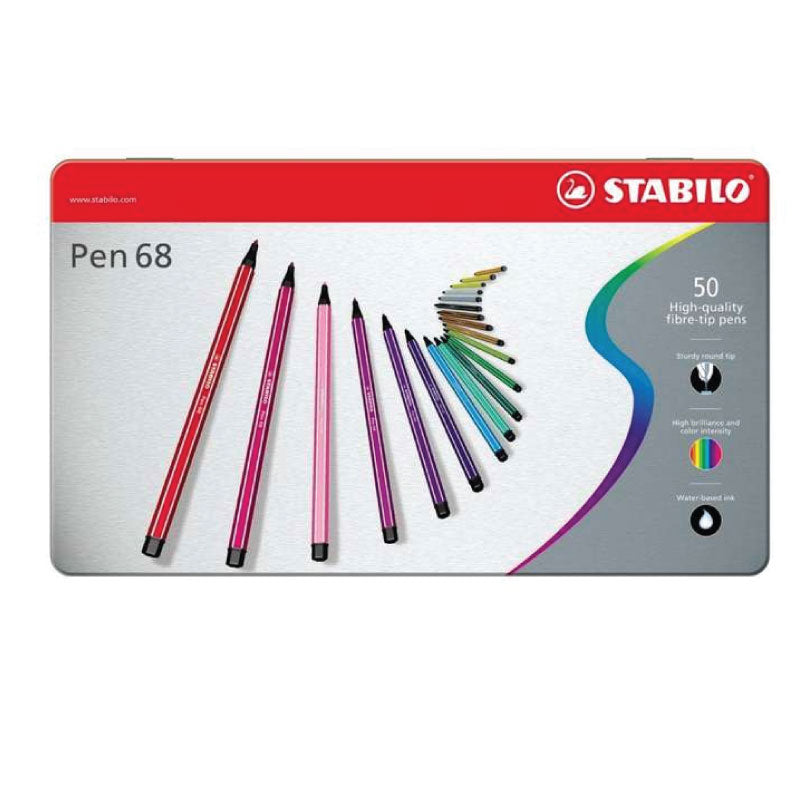 Stabilo Pen68 Fibre Tip Colouring Pens