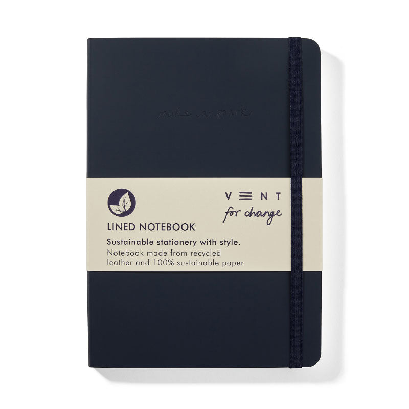 Vent to change a5 lined notebook navy