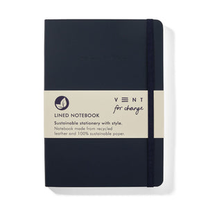 Vent to change a5 lined notebook navy