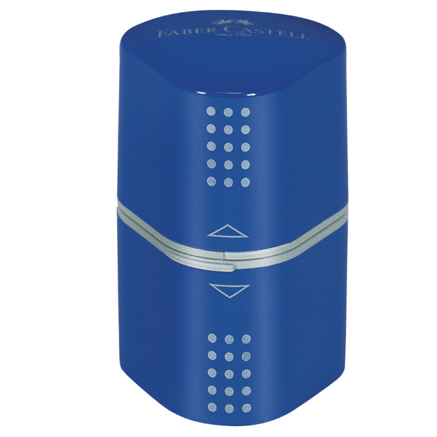 faber castell grip trio sharpener blue