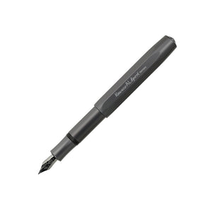 Kaweco AL Sport Fountain Pen - Anthracite Uncapped