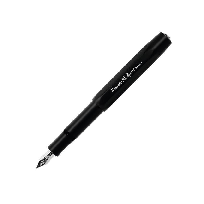 Kaweco AL Sport Fountain Pen - Black Uncapped