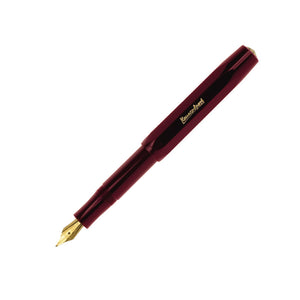 Kaweco Classic Sport Fountain Pen - Burgundy Uncapped