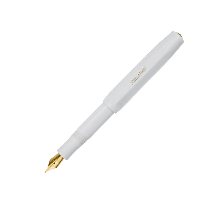 Kaweco Classic Sport Fountain Pen - Black Uncapped and Capped