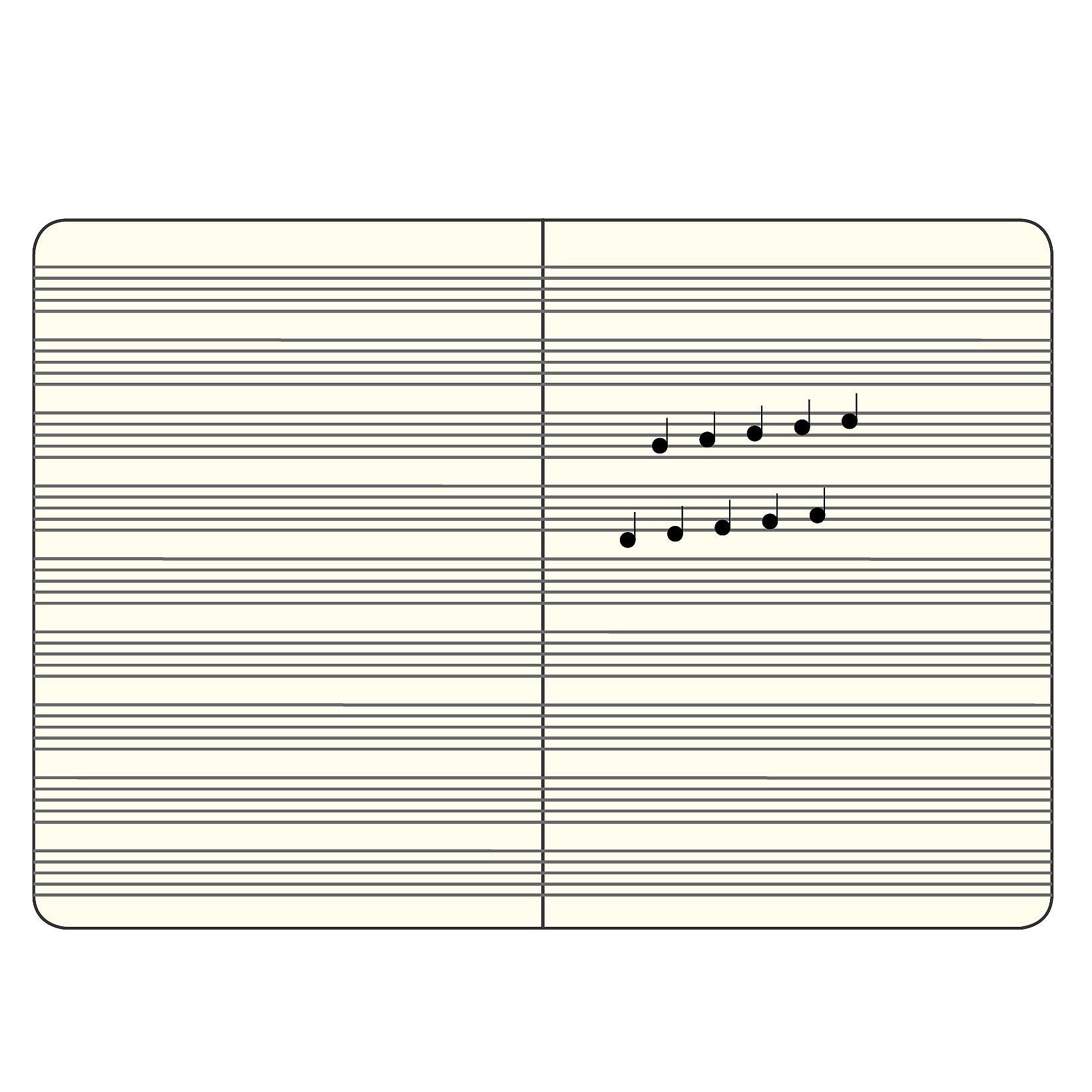 LEUCHTTURM1917 A4+ Master Slim Sheet Music Notebook Page Layout