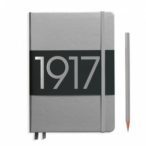 LEUCHTTURM1917 Medium (A5) Notebook - 100th Anniversary Silver Image 1